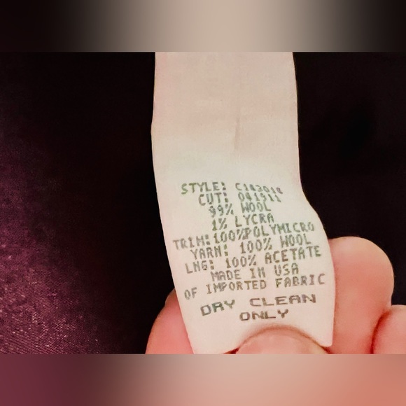 Vintage Canvas Backs 99% Wool Red Plaid Patterned Blazer Jacket size 6 - Picture 5 of 11